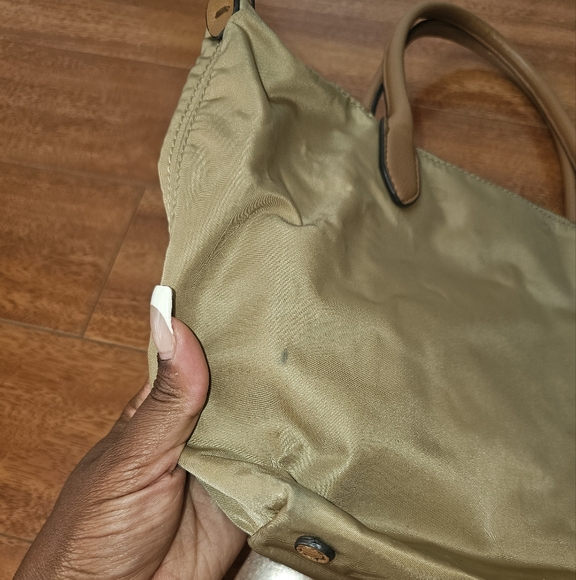 Banana Republic Mini Nylon Tote Bag Light Sand Dune - Picture 8 of 14